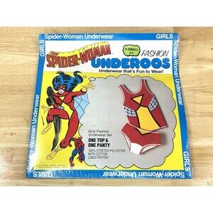 Vintage 1978 Spider Woman Underoos *SEALED* Girls Size X-Small 2-4 Marvel Comics